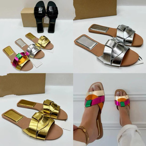 French High-End Women's Flat <b>Sandals</b> New Cross Strap Design Comfortable and Breathable for Summer Outdoor Wear - Product Image 4