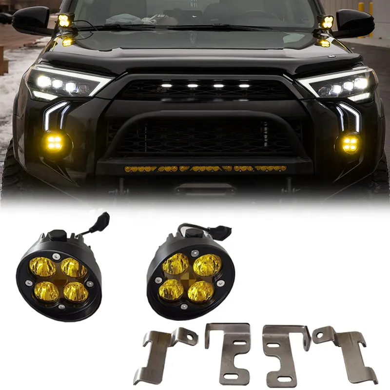 Spedking lâmpada frontal de nevoeiro, luz para toyota 4runner tacoma tundra rav4