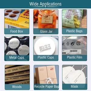 New 12.7mm 25.4m TIJ 2.5 Automatic Date <strong>Coding</strong> Machine Touch Screen Inkjet Printer for QR Code Data Time Logo Egg Material - Product Image 5