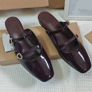 Nuove Ciabatte Donna Estive 2026 con Punta Quadrata Dorate, Casual da Esterno, Leggere e Comode, Sandali Bassi da Donna - Product Image 6