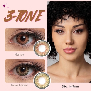 Livraison gratuite Freshgo Lentilles de contact colorées 3 tons, lentilles de contact colorées naturelles, lentilles de contact pour les yeux, lentes de contacto de color - Product Image 3