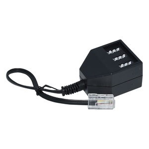 Adaptateur téléphonique allemand NEPCI, prise US, XJY-GM-79-8P4C/NFN-20cm, matériau ABS, connexion RJ45 femelle, modulaire triplex - Product Image 1