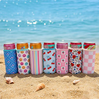 Manchons isothermes Coozies pour bouteilles de 12 oz, supports en néoprène pour canettes, supports personnalisés pour canettes fines