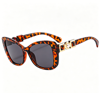Lunettes de soleil unisexes de style européen et américain, forme papillon, incrustées de perles, protection UV400, monture intégrale, tendance, haut de gamme, multi-usages