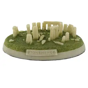 Stonehenge Miniatur Model Ornamen Trilithon Kustom Patung Stonehenge Trilithon Patung Batu Dekorasi Stonehenge Souvenir