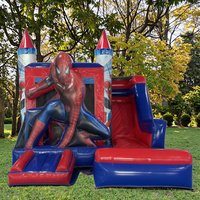 Casa Inflable Saltarina de Hombre Héroe Araña Castillo Hinchable con Tobogán para Jardín Exterior y Patio Trasero en Venta