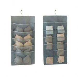 Bolsa colgante de malla de doble cara para almacenamiento trasero de puerta de armario, para ropa interior y calcetines, venta al por mayor - Product Image 2