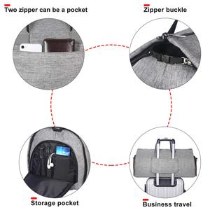 Travel <b>Suit</b> <b>Carrier</b> Garment Duffel Bag Fiber Large Holdall for <b>Men</b> with Shoe Compartment - Product Image 5
