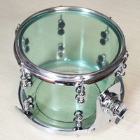 Cosy Drum 8 10 12 16 pouces acrylique Tom Floor Drum Set Instrument de musique avec pièces Tom Holder