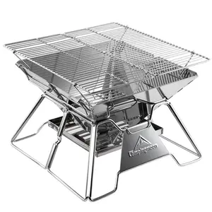 Portable Camping Outdoor Charcoal Outdoor Folding Grill Stainless Steel Grills For Outdoor BBq