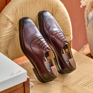 Chaussures Oxford habillées en cuir véritable pour hommes, style britannique, grandes tailles, respirantes, à enfiler, pour l'automne et les mariages - Product Image 1