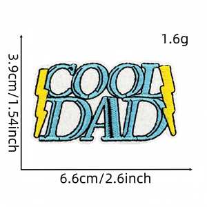 แพทช์ปักลายสร้างสรรค์รูปหมวกเบียร์หนวดเคราสำหรับคุณพ่อในวันพ่อ เหมาะสำหรับตกแต่ง DIY - Product Image 6