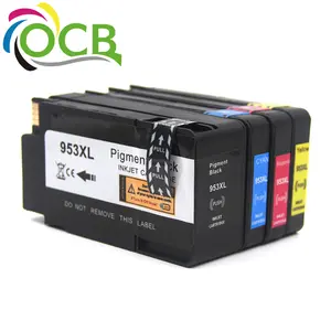 Ocbestjet 953 953XL 957XL תואם מחסנית דיו עבור HP Officejet Pro 7740 8210 8710 8715 8720 8730 8740 8725 8728 הזרקת דיו