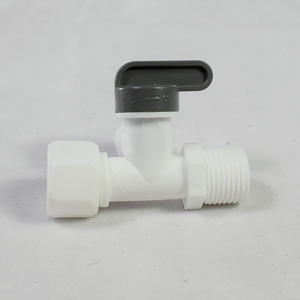 Válvula de bola con conector roscado de 3/8 pulgadas para purificador de agua, accesorio para tubería de PE - Product Image 3