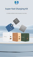 Chargeur rapide NIUBAILE PD3.1 Gan Material 65W avec 2 ports Type-C pour téléphone portable, câble USB, produits intelligents, accessoires pour téléphone