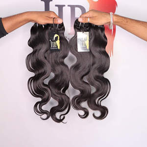 ผมแท้แบบอินเดียชนิด Temple Bodywave แบบไม่ผ่านกระบวนการใดๆ  จัดเรียงเกล็ดผม  สำหรับขายส่งจากผู้ผลิตโดยตรง - Product Image 1