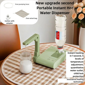 Dispensador de Agua Caliente Instantáneo Portátil, Mini Hervidor Eléctrico 220V, Carcasa de Plástico, Color Blanco Hueso, para Viajes y Uso Doméstico - Product Image 2