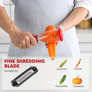 Machine à éplucher les pommes en acier inoxydable, gadgets de cuisine, vidéo éplucheur de carottes magiques à la mangue - Product Image 3