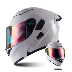 Jiekai Yeni Gelen Renkler DOT Onaylı ABS Yüksek Kaliteli Tam Yüz Açılır Kapanır Modüler Motosiklet Kaskı Çift Vizörlü - Product Image 6