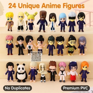 Figurines populaires Manga Mini Anime Chibi Cartoon, figurines de bureau, prix pour machine à griffes, remplissage Gashapon, cadeau promotionnel pour boutique de Bubble Tea - Product Image 2