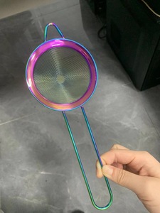 <span class=keywords><strong>Passoire</strong></span> conique à mailles fines en acier inoxydable de qualité supérieure <span class=keywords><strong>Passoire</strong></span> à thé et à cocktail <span class=keywords><strong>ronde</strong></span> colorée pour bar et cuisine - Product Image 6