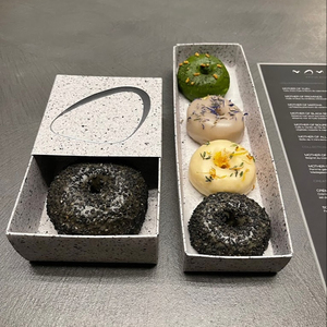 Materiale biodegradabile singolo 2 3 scomparti contenitore per alimenti paperscatola per dolci da 10 pollici per <span class=keywords><strong>pasticceria</strong></span> da forno - Product Image 3
