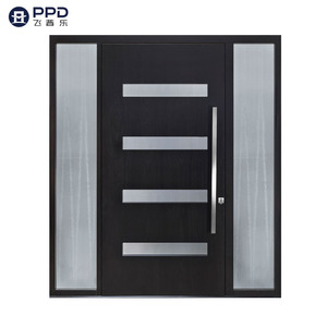 Puertas DE SEGURIDAD pivotantes para casas Puertas de entrada delantera Diseño moderno de lujo Buen precio Antirrobo para África Arabia Saudita Mercado de Omán - Product Image 1