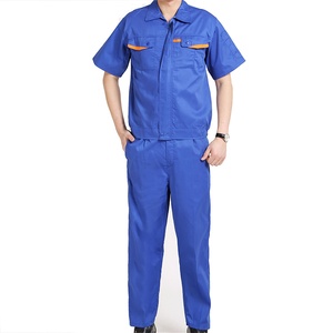 Veste d'uniforme <span class=keywords><strong>de</strong></span> travail antistatique pour hommes, combinaison d'ingénierie en polyester et coton gris, grande taille disponible - Product Image 2