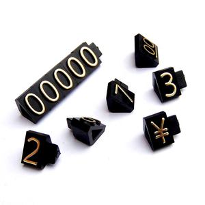 Étiquettes de prix pour bijoux Yen Dollar GBP Euro Monnaie Bande de prix Numéros d'affichage numérique en plastique Cubes de prix pour montre Bijouterie - Product Image 3