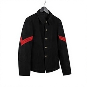 Manteau d'hiver 100% laine, fait main, brodé, à manches longues, simple boutonnage, style uniforme - Product Image 3