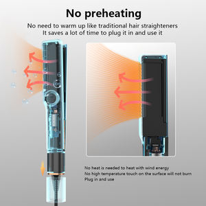 Sisir elektrik 2 in 1 Korea, pelurus rambut perawatan rambut lurus 3 in 1 - Product Image 2