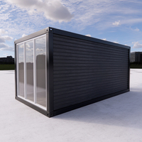 Nouveau Design australie facile à installer, Pack plat de 20 pieds, 40 pieds, maisons conteneurs préfabriquées, cabine à faible coût