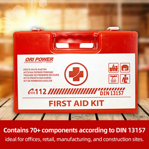 Ori-power DIN13157 Botiquín de Primeros Auxilios y Emergencias Multifuncional de Plástico ABS, Botiquín de Primeros Auxilios Montado en la Pared, Caja de Plástico - Product Image 3