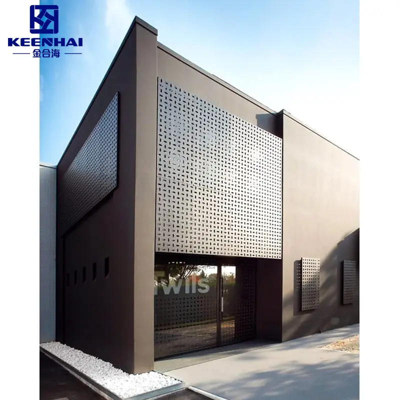 Keenhai alumínio 3D parede fachada edifício arquitectónico paredes cortina alta qualidade