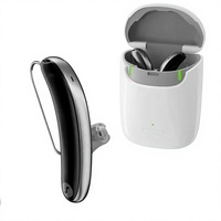 Kit d'aides auditives rechargeables Signia Styletto 7IX Slim RIC, 48 canaux, réduction du bruit pour les acouphènes (2 aides auditives, 1 chargeur)