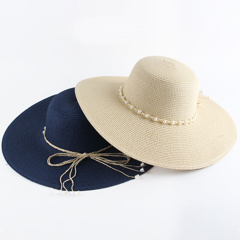 Faux Pearl Hat Band Decorative Fedora Panama Braided Strap