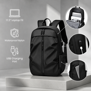 Custom Logo <strong>Backpack</strong> Factory 17.3 Inch Laptop Bag <strong>Waterproof</strong> Business <strong>Backpacks</strong> Premium Sports Travel School Bag USB Nylon <strong>Mens</strong> - Product Image 1
