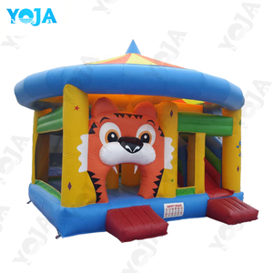 Castillo Inflable con Tobogán en Forma <span class=keywords><strong>de</strong></span> Tigre, Material <span class=keywords><strong>de</strong></span> PVC Seguro y Moderno, para Fiestas <span class=keywords><strong>de</strong></span> <span class=keywords><strong>Cumpleaños</strong></span> Comerciales en Patios Traseros - Product Image 5