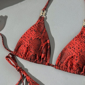 Nuevo Diseño Personalizado, Micro Bikini para Mujer, Bikini de Corte Alto con Tiras, Traje de Baño - Product Image 3