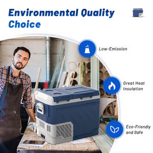 Réfrigérateur portable pour voiture ZA50, nouvelle conception personnalisée, <span class=keywords><strong>50L</strong></span>, 12V, double zone, plastique, mini compresseur, OEM ODM, congélateur - Product Image 5