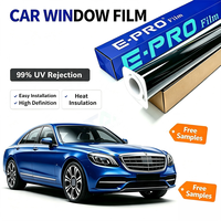 Échantillons Gratuits Film pour Vitres de Voiture en PET Isolation Thermique Rejet UV 99% Vision HD Claire Installation Facile Vente en Gros Usine Prêt à Expédier