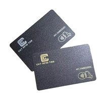 Carte de visite numérique intelligente NFC avec logo en aluminium personnalisé imprimé grande carte à puce