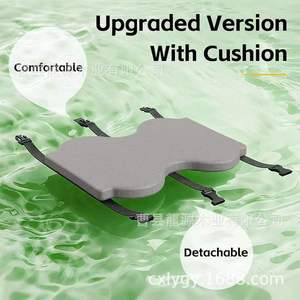 Wooden Footrest Bamboo Material Grey Cushion Office Use Freestanding Design Minimalist Style Ly 513 - Product Image 5