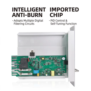 Boîtier de contrôle de température intelligent anti-brûlure à double groupe SOFSI S-5, contrôleur de température PID LCD enfichable - Product Image 5
