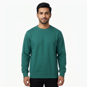 OEM 2025 Custom Men's Hoodies <b>Sweatshirt</b> High Quality 6XL Crewneck Plain Long Sleeve Winter Solid Pattern with Puff Technics - Product Image 1