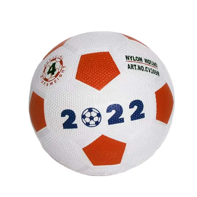 2024 mayorista de fútbol pelota de fútbol de goma artículos deportivos más populares personalizar impreso barato Mini pequeño fútbol de goma