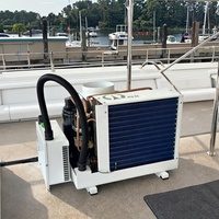 Enfriador de Aire Evaporativo Marino Chlee de 18000 BTU para Veleros, 110v, Incluye Bomba de Componentes Centrales R410A, Ahorro de Energía