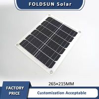 Tapis solaire portable étanche avec câble de données, prêt à l'emploi pour la randonnée en milieu sauvage