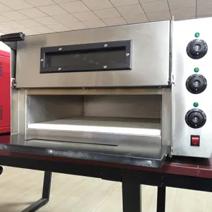 Novo Design Double Decks Cozinha Forno De Cozimento De Pizza Elétrica Máquina De Pizza/Forno De Pizza Comercial Elétrico Para Venda