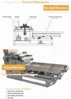 Broyeur automatique de biscuits de déchets industriels Broyage de biscuits Broyage Machine de concassage de biscuits concassés